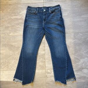 Etica Micki Crop Flare Women's Blue Jeans